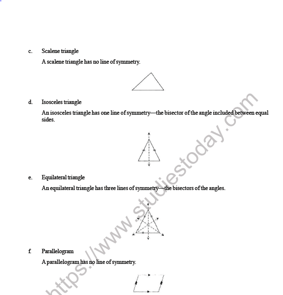 CBSE Class 6 Maths Symmetry Worksheet 5