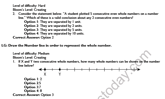 CBSE Class 6 Maths Whole Numbers Worksheet Set K 3