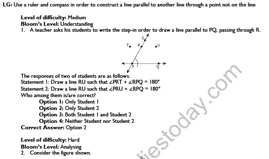 CBSE Class 7 Maths Practical Geometry Worksheet Set A 1