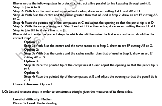 CBSE Class 7 Maths Practical Geometry Worksheet Set A 2