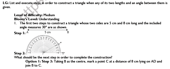 CBSE Class 7 Maths Practical Geometry Worksheet Set A 4