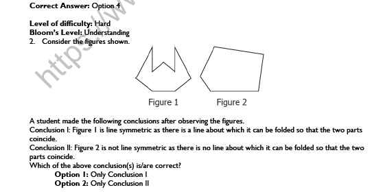 CBSE Class 7 Maths Symmetry Worksheet Set A 2