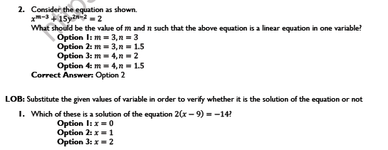 CBSE Class 8 Linear Equations in One Variance Worksheet Set B 2