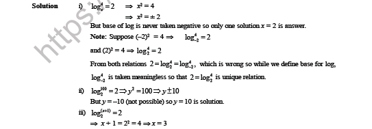 CBSE Class 8 Mathematics Exponents and Radicals Logarithm MCQs Set A 2