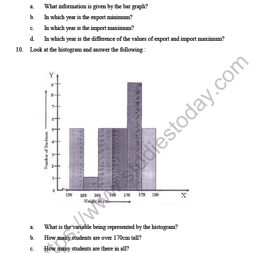 CBSE Class 8 Maths Data Handling Question Bank 5