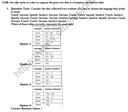 CBSE Class 8 Maths Data Handling Worksheet Set B 2