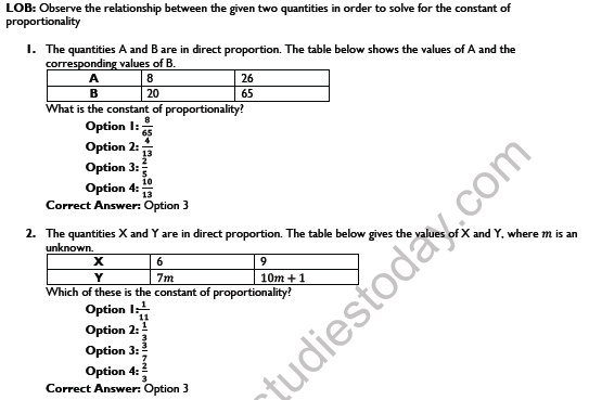 CBSE Class 8 Maths Direct and Inverse Proportion Worksheet Set B 1