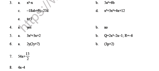 CBSE Class 8 Maths Factorization Question bank 4