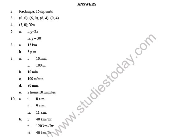 CBSE Class 8 Maths Introduction to Graphs Question Bank 5
