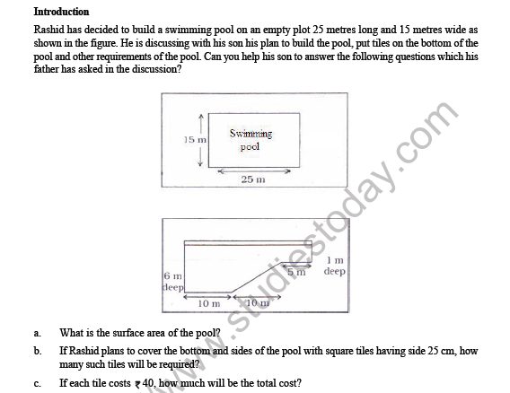 CBSE Class 8 Maths Mensuration Worksheet 4