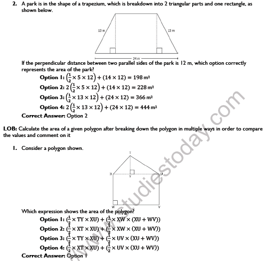 CBSE Class 8 Maths Mensuration Worksheet Set A 3