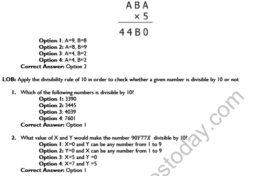 CBSE Class 8 Maths Playing with Numbers Worksheet Set A 5