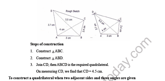 CBSE Class 8 Maths Practical Geometry Worksheet 5