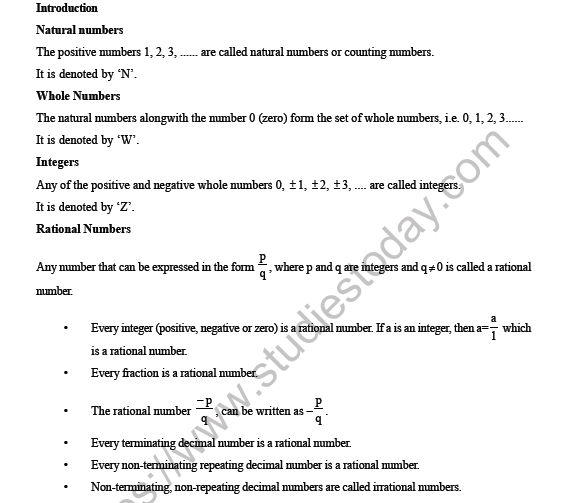 CBSE Class 8 Maths Rational Numbers Worksheet 5