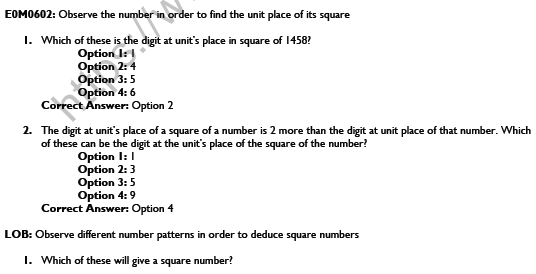 CBSE Class 8 Maths Square and Square Roots Worksheet Set B 2