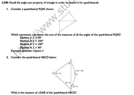 CBSE Class 8 Maths Understanding Quadrilaterals Worksheet Set B 3