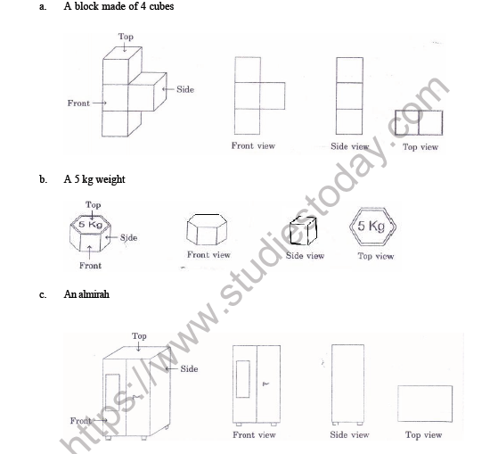 CBSE Class 8 Maths Visualising Solids Shapes Worksheet 5