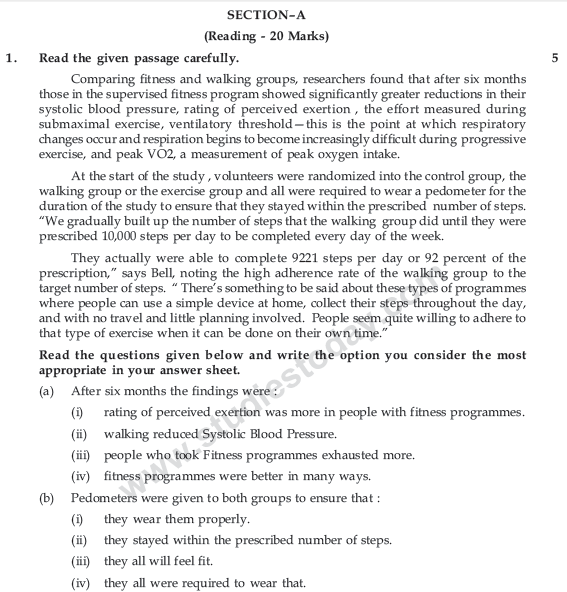 CBSE Class 9 English Communicative Sample Paper Set 21