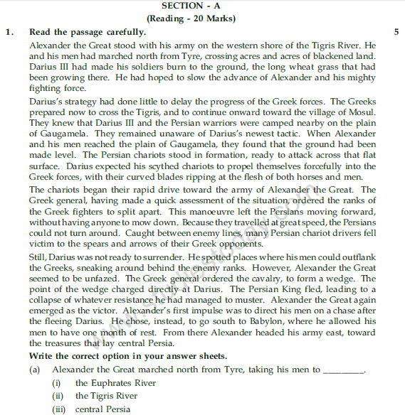 CBSE Class 9 English Communicative Sample Paper Set 45