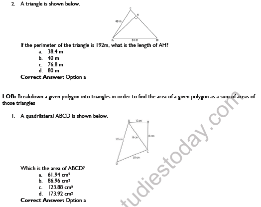 CBSE Class 9 Mathematics Heron Formula Worksheet Set C 3