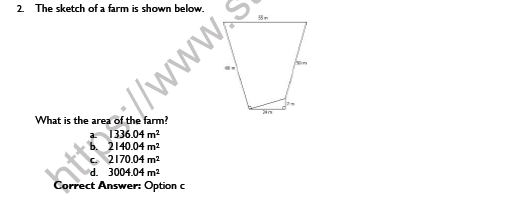 CBSE Class 9 Mathematics Heron Formula Worksheet Set C 4