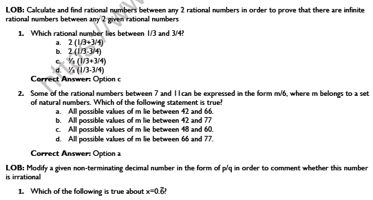 CBSE Class 9 Mathematics Number Systems Worksheet Set E 2
