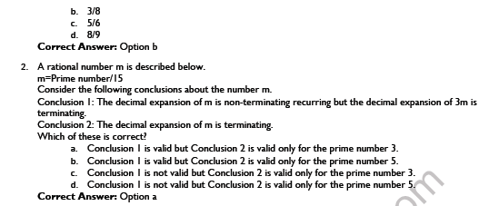 CBSE Class 9 Mathematics Number Systems Worksheet Set E 5