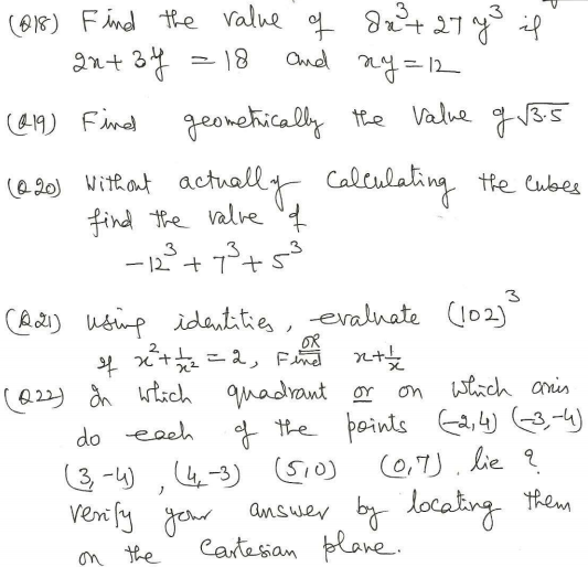 CBSE Class 9 Mathematics Sample Paper 2 Part B