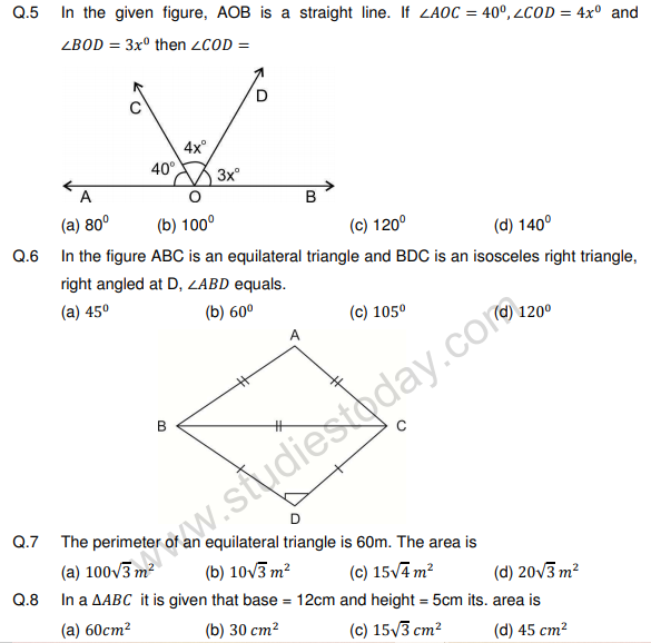CBSE Class 9 Mathematics Sample Paper Set 2