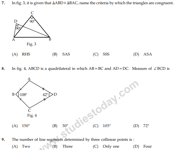 CBSE Class 9 Mathematics Sample Paper Set 32