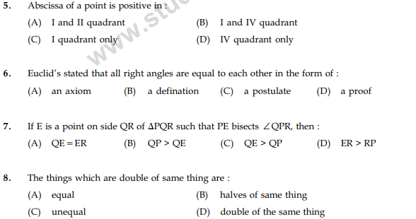 CBSE Class 9 Mathematics Sample Paper Set 49