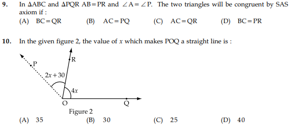 CBSE Class 9 Mathematics Sample Paper Set 52