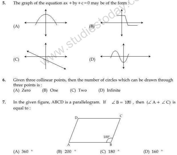 CBSE Class 9 Mathematics Sample Paper Set T