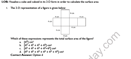CBSE Class 9 Mathematics Surface Area And Volume Worksheet Set B 1