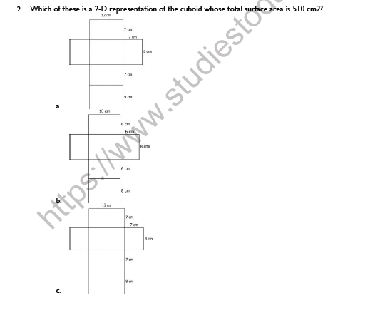 CBSE Class 9 Mathematics Surface Area And Volume Worksheet Set B 2