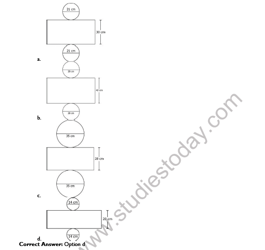 CBSE Class 9 Mathematics Surface Area And Volume Worksheet Set B 5