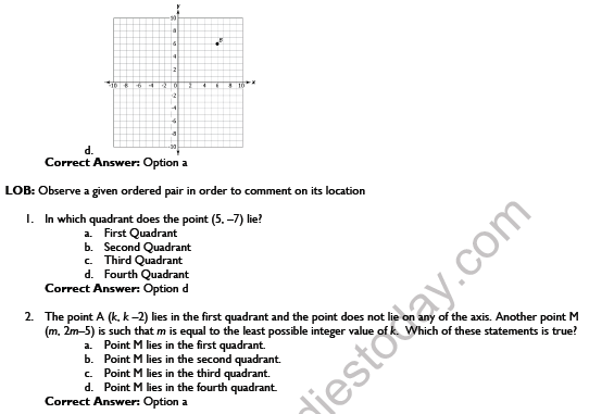 CBSE Class 9 Maths Coordinate Geometry Worksheet 5