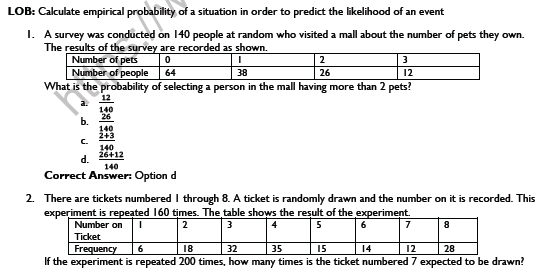 CBSE Class 9 Maths Probability Worksheet 4