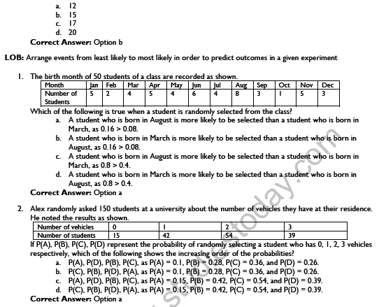 CBSE Class 9 Maths Probability Worksheet 5