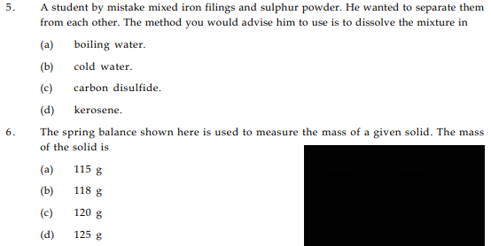 CBSE Class 9 Science Practicals Sample Paper 2