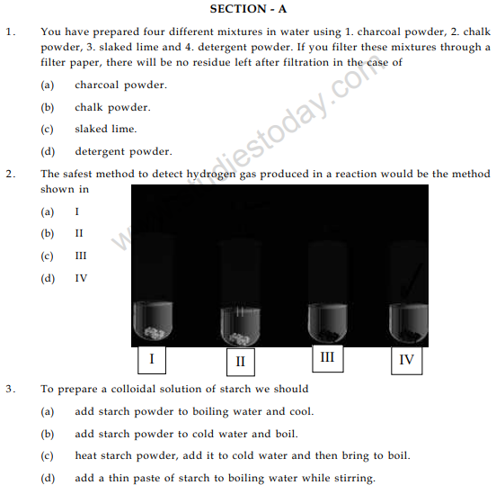 CBSE Class 9 Science Practicals Sample Paper 3