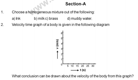 CBSE Class 9 Science Sample Paper Set M Solved