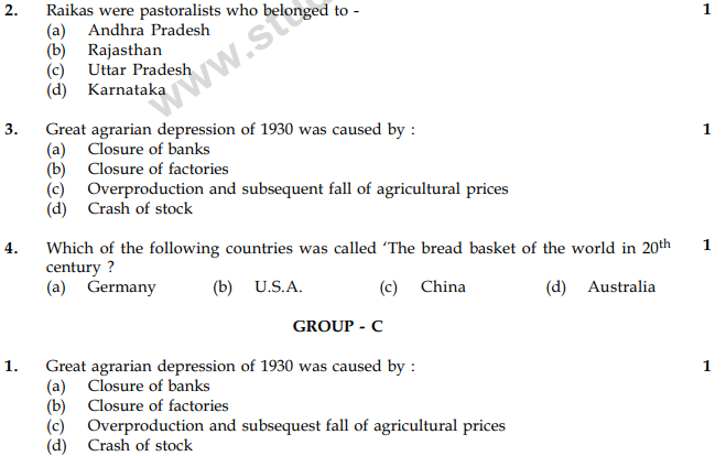 CBSE Class 9 Social Science Sample Paper Set 10