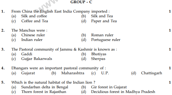 CBSE Class 9 Social Science Sample Paper Set 12