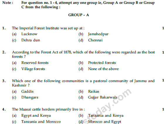 CBSE Class 9 Social Science Sample Paper Set 13