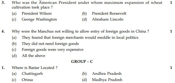 CBSE Class 9 Social Science Sample Paper Set 20