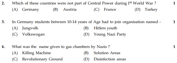 CBSE Class 9 Social Science Sample Paper Set 36