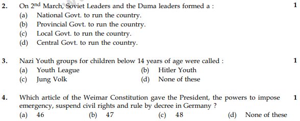 CBSE Class 9 Social Science Sample Paper Set 38