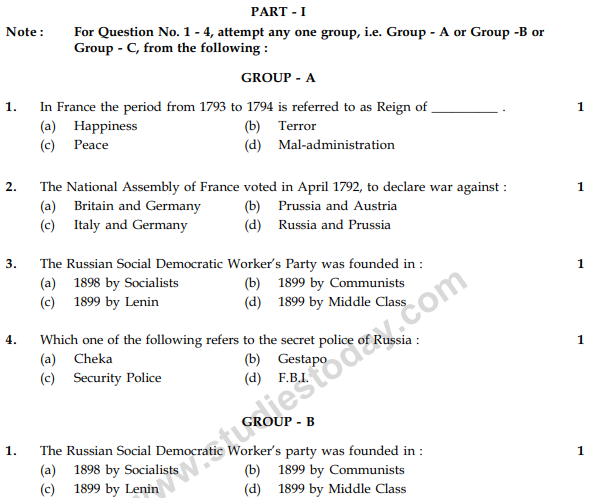 CBSE Class 9 Social Science Sample Paper Set 39