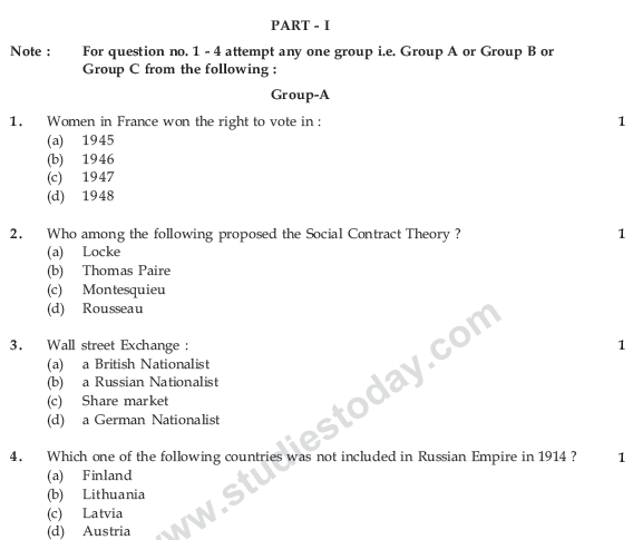 CBSE Class 9 Social Science Sample Paper Set 41